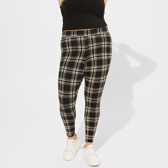 ❤️NWT VINTAGE TORRID LEGGING - LOVELY PLAID - COMFORT WAIST - OPAQUE - PLUS SIZE - Picture 1 of 13